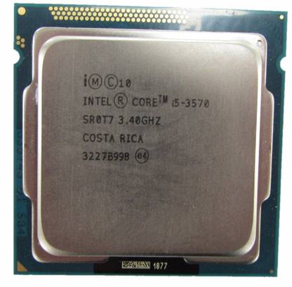 Intel i5 3570 3.4 GHz Upto 4 GHz LGA 1155 Socket 4 Cores 4 Threads 8 MB Smart Cache Desktop Processor