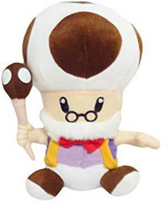 Super Mario Brothers Bro: 10-inch Mushroom Brown Toadsworth Plush Toad Doll  - 5.5 inch
