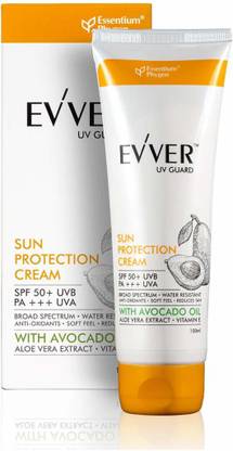 Evver Sunscreen - SPF 50 PA+++ UV Guard Sun Protection Cream (100 ml)