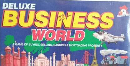 shubhcollection DELUXE BUSINESS WORLD Board Game Money & Assets Board Game