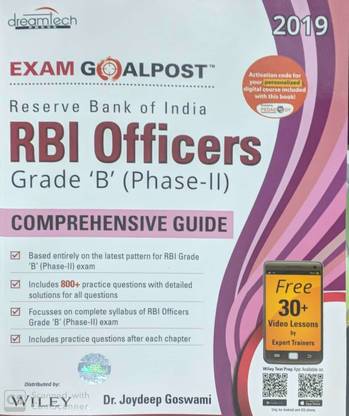 Reserve Bank of India (RBI) Officers Grade 'B' (Phase - II) Exam Goalpost Comprehensive Guide, 2019