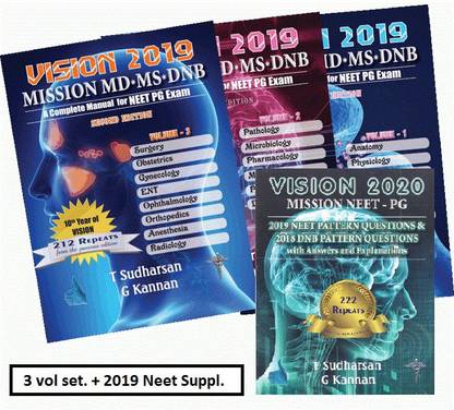 Vision 2019 Mission MD-MS-DNB 2nd/2018 (3 Vols. Set)