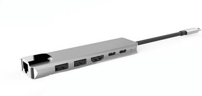 Tobo HDMI Adapter 0.5 m Hub with Ethernet, 4K HDMI, 2 USB 3.0 Ports,USB C Power Adapter