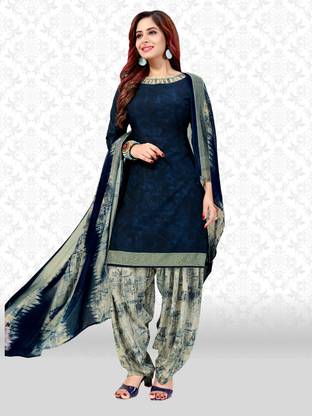 Crepe Printed Salwar Suit Material