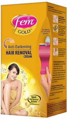 Fem Antidarkening Hair Removal Cream Gold - 50 g Cream