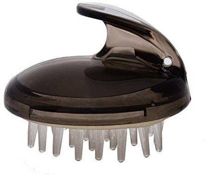 Panache HAIR MASSARGER A02 Hair Shampoo Massager, Glassy Black Massager