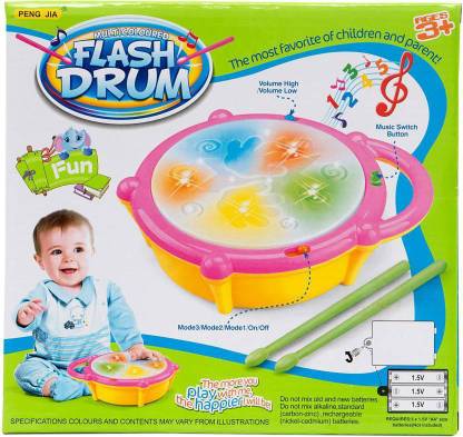 TOYMAN Flash Drum 3D Light With Music