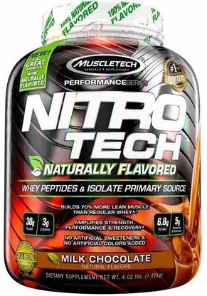 Muscletech Nitro Tech Naturally Flavored Whey Protein