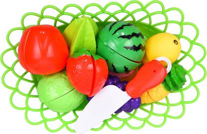Tiny's World Realistic Sliceable Chop Chop Fruits Cutting Play Toy