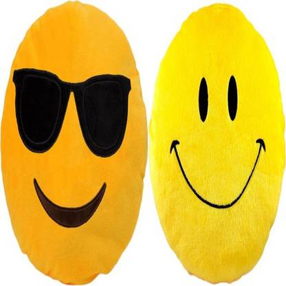 Agnolia stuffed Smiley cushion -Cool dude & Smile  - 10 inch