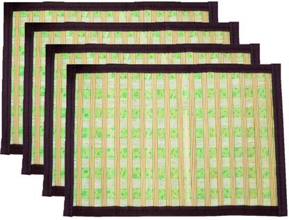 Bamboo Greens Rectangular Pack of 4 Table Placemat