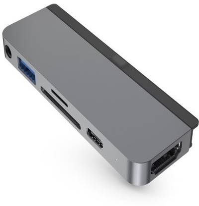 HyperDrive 6 in 1 USB C hub Dedicated for iPad Pro 2018 with 4k HDMI HD319A-GRAY USB Hub