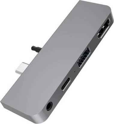 HyperDrive 4 in 1 USB C hub for Microsoft Surface Go with 4K HDMI, USB - A Port HD310A-GRAY USB Hub