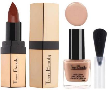 Teen Beauty Creamy Beauty - Lipstick & Nail Polish Combo Kit - Pack Of Two