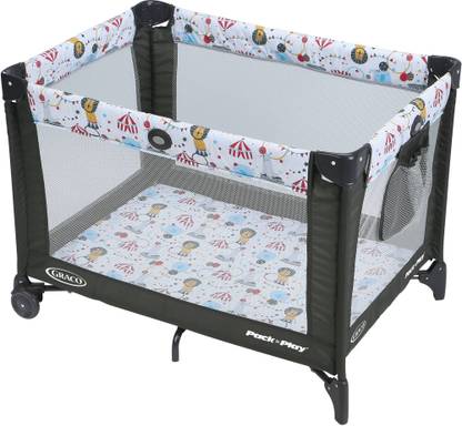 GRACO Pack 'n Play Portable Playard Circus Time Bassinet