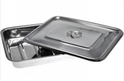Agarwals Instrument Tray With Lid 8" * 6" (Pack Of 1) Reusable Medical Tray