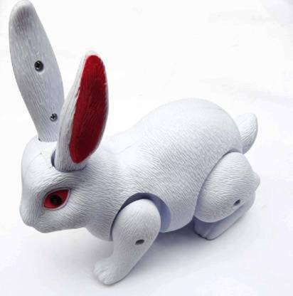 mayank & company Rabbit Toy for kids - battery Operated (White)
