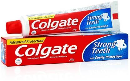 Colgate Toothpaste Dental Cream Strong Teeth - 200g (Pack of 2) Toothpaste