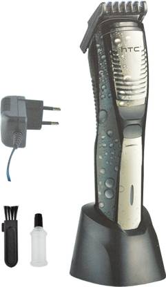 HTC AT-029 100% Waterproof Rechargeable Cordless Trimmer 45 min  Runtime 1 Length Settings