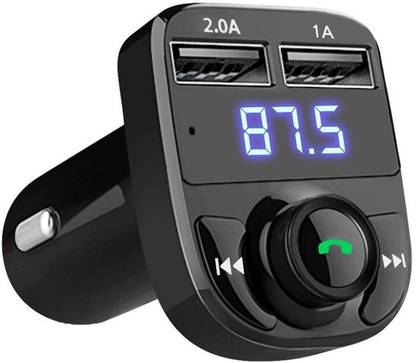 Saztech v5.0 Car Bluetooth Device with FM Transmitter, FM Player, USB Cable, MP3 Player, Car Charger