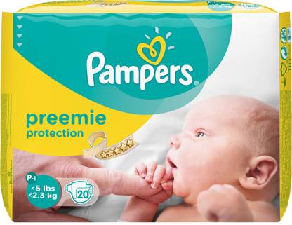 Pampers Preemie Protection Diapers For New Born Babies And Premature Babies - New Born