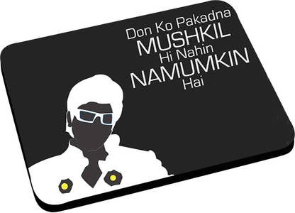 ANNI69 Don Ko Pakadna Mushkil Hi Nhi Namumkin Hai Non Slip Base Mousepad