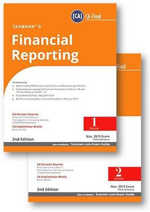 CA Final FR-Financial Reporting (Set Of 2 Volumes) - New Syllabus For Nov. 2019 Exam By Parveen Sharma