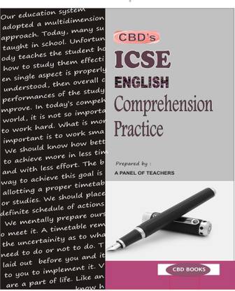 CBD's ICSE English Comprehension Practice