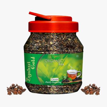 Byahut Gold Green Tea Cloves Green Tea Mason Jar