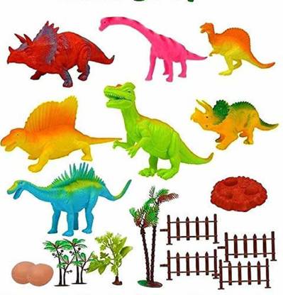 Gad Colorful Dinosaur Kingdom Toy Play Set