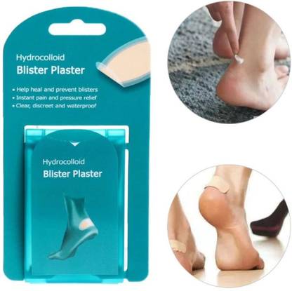 Digital Shoppy 4Pcs Foot Care Skin Hydrocolloid Relief Plaster Blister Patch Heel Protector Adhesive Band Aid