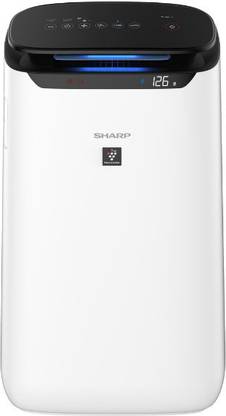 Sharp FP-J60M-W Air Purifier With Digital PM2.5 Real-Time Display, Coverage 520 Sq Ft (White) True HEPA H14 (in EN1822 type) Portable Room Air Purifier