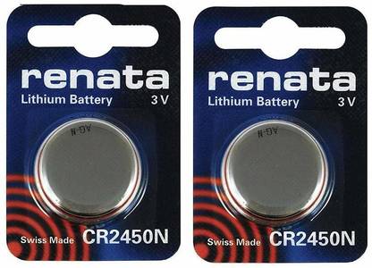 Renata CR2450N Lithium Button Coin Cell  Swiss Made (2 Piece)  Battery