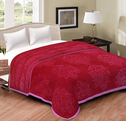 Deeksha Floral Single Mink Blanket for  Heavy Winter