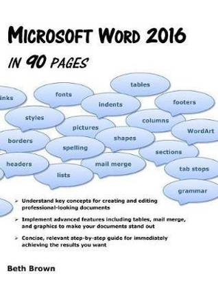 Microsoft Word 2016 In 90 Pages