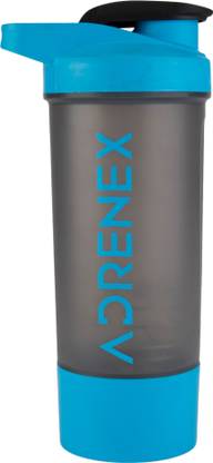 Adrenex by Flipkart BPA Free Gym Bottle with Single Supplement Storage Compartment and Mixer Ball 700 ml Shaker