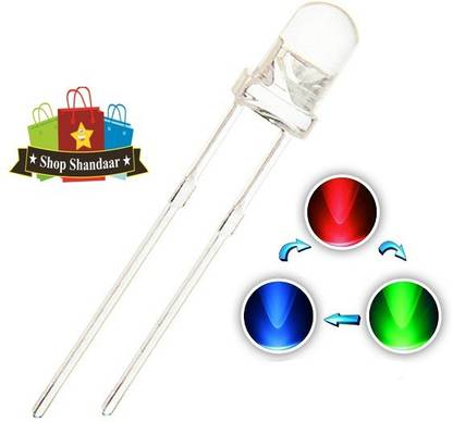 shop shandaar RGB Fast Flashing Dynamics Blinking Round DC LED Diode Light Electronic Hobby Kit