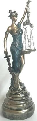 Mohaak Gallery Lady Justice Statue of Law Decorative Showpiece  -  35 cm