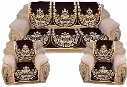 Nendle Cotton Floral 3+2 Seater Sofa Cover