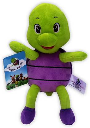 Aadarsh Purple Turtle Soft Plush Toy  - 30 cm