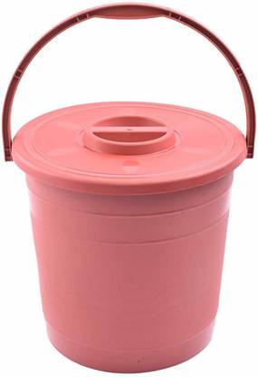 agrawal Bucket with Cap 13 L Plastic Bucket
