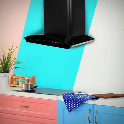 FABER Hood Primus Energy TC HC BK 60 Auto Clean Wall Mounted Black 1500 CMH Chimney