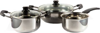 Flipkart SmartBuy Stainless Steel Cookware Set of 3