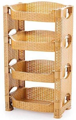 Aufers 4 Compartments plastic book shelc