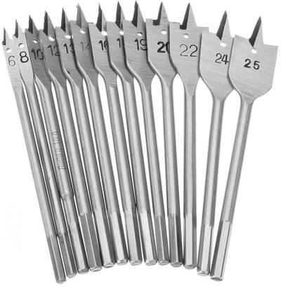 DIY Crafts 13PCS 6-25MM FLAT WOOD DRILL BITS SET