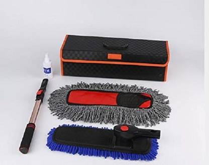 Techtest High Quality Car Duster for Car Cleaning Microfiber,car Duster with Handle, Car Duster Brush, Car Duster, Duster, Duster Car Cover, Duster Home and Cleaning Set Wet and Dry Duster Extra Long Telescopic Car Cleaner Duster Cleaning Microfiber Brush Brushes for Dust Mop Clean Microfibre Dusting Remover Dry Duster Set