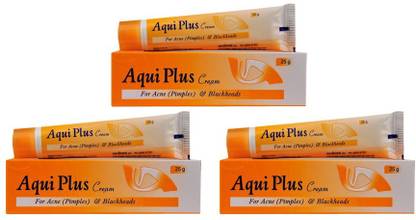 HAPDCO AQUI PLUS CREAM FOR ACNE,PIMPLES & BLACKHEADS(PACK OF 3)