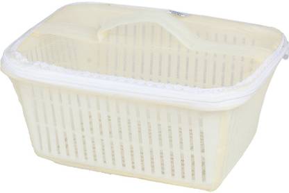 FLYER Plastic Fruit and Vegetable Storage Basket with Zip Net Cover Plastic Fruit & Vegetable Basket