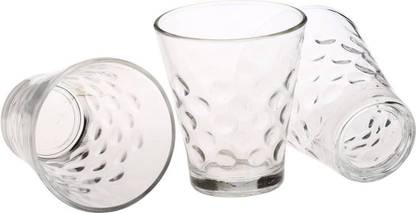 PR Prashant (Pack of 3) pr-200-ml-glass-366-po Glass Set Water/Juice Glass