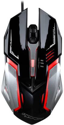 TechGuy4u Metal Gaming Mouse Wired Ambidextrous Optical  Gaming Mouse